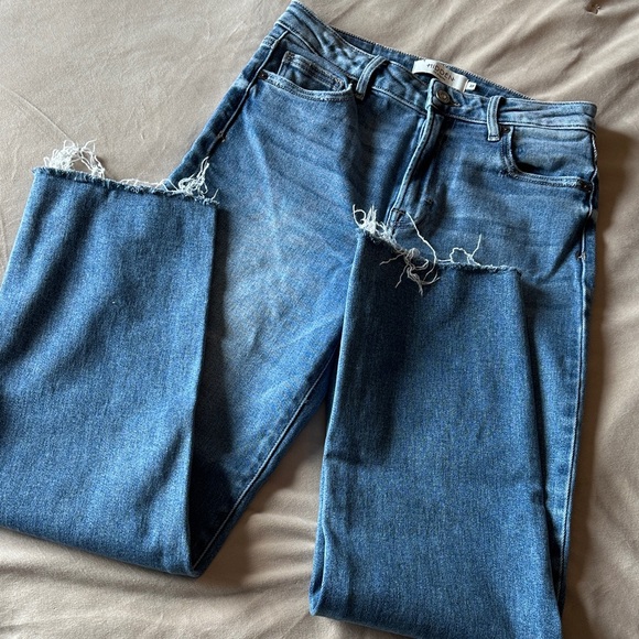 Classic Blue Straight Leg Women's Jeans - Picture 2 of 5